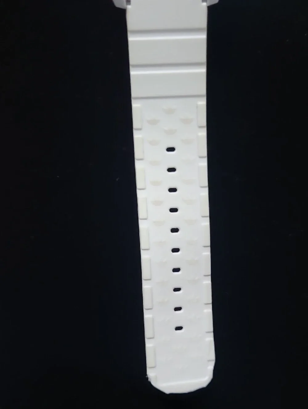 adidas Santiago White Watch with Blue Trefoil Dial
